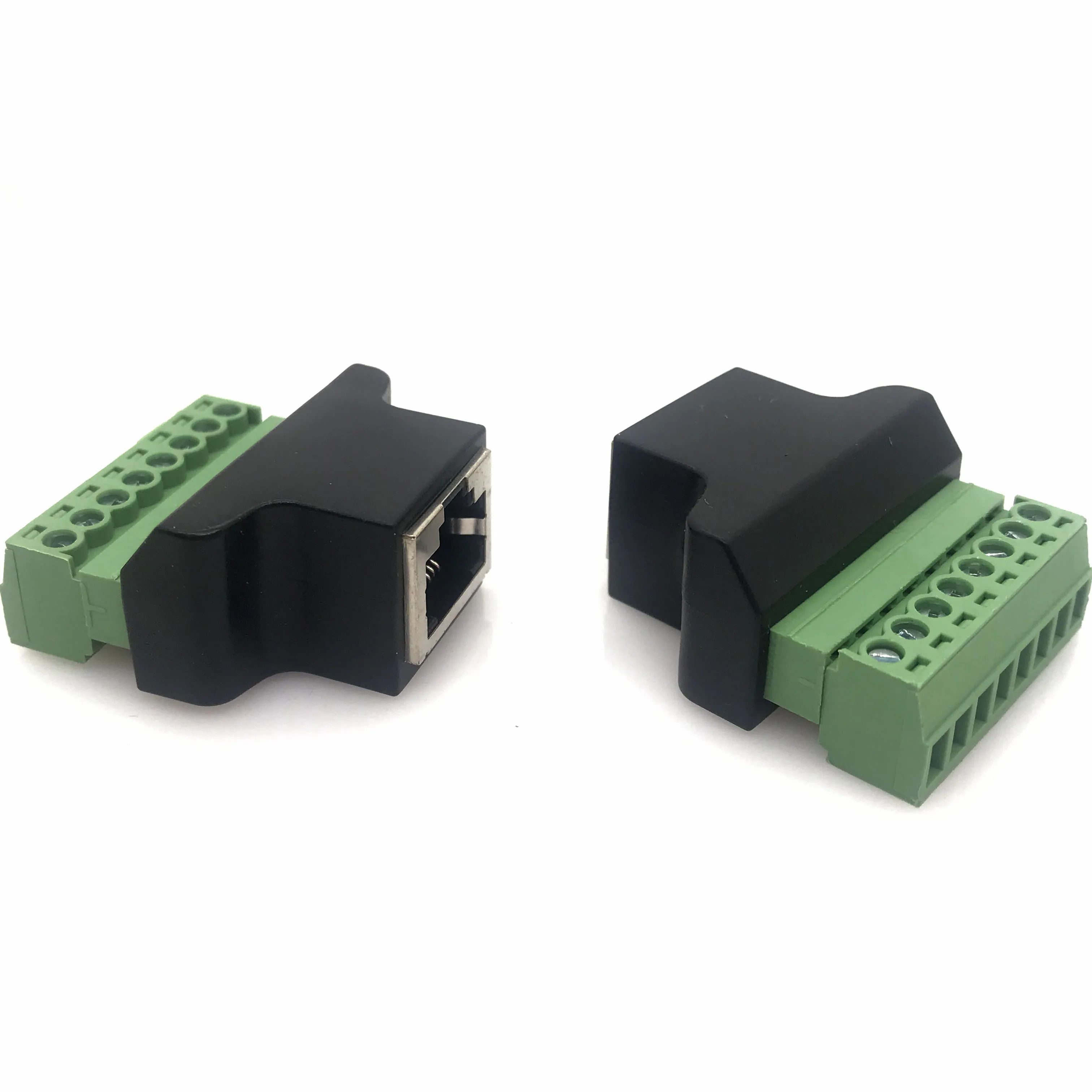 Переходник для кабеля Ethernet с разъемом RJ45 на винтовой терминал 8 Pin|Соединители| |