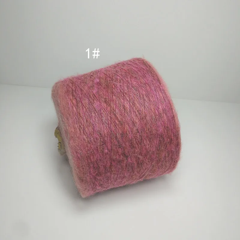 color 1 70% Ангорская шерсть, вязаная крючком, мохер, линия для вязания, lanas ovillos, пряжа для вязания крючком zl50 - Цвет: color 1