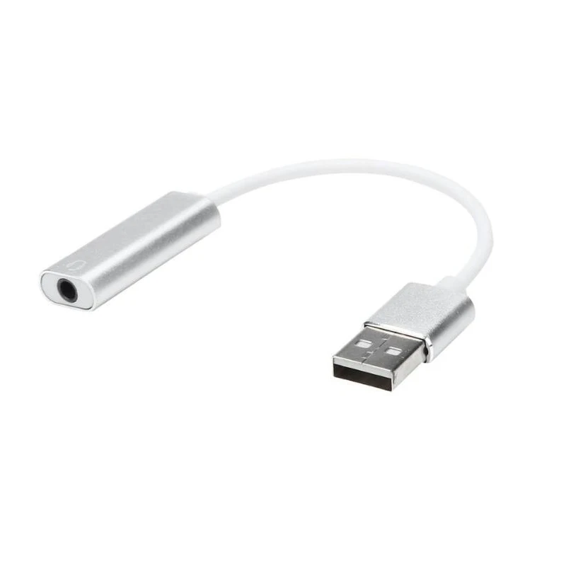 Внешняя звуковая карта Hi Fi с USB на 3 5 мм разъем аудиоадаптер гарнитура динамик