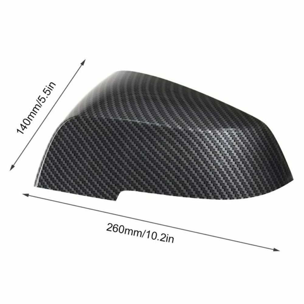 Чехол для автомобильного зеркала заднего вида forcar 2 шт. стильный черный чехол из