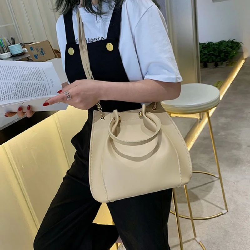 2019 Сумки из искусственной кожи с круглой ручкой для женщин новые сумки через