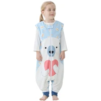 1 7y sleeveless sleeping bag jumpsuits 2021 spring autumn flannel sleepwear children clothes baby girls boys sleepsack pajama