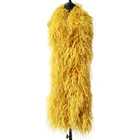 30Ply золотистая фототкань для шитья одеждыукрашение шаль для свадьбыкарнавальные аксессуары перо боа оптовая продажа на заказ 2 м