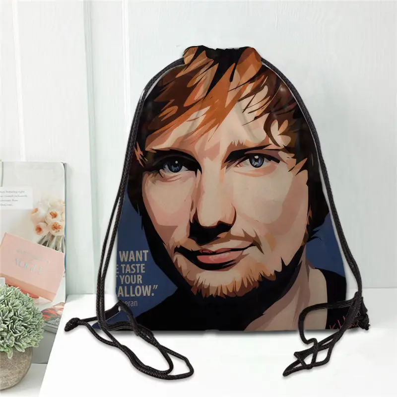 Горячая Ed Sheeran напечатанный рюкзак ранец атласные мягкие туфли сумки для школы пользовательские логотип сумки для женщин - Цвет: 19