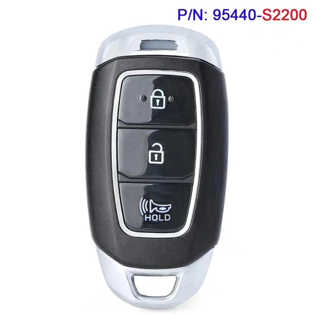 Запасной смарт-ключ KEYECU 433 МГц для Hyundai Santa Fe 2018-2021 95440-S1050 S2000 S1200 S1100 S2200 S1000 - купить