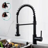 hotbest pull down kitchen faucet sink single handle mixer tap 360 rotation hot and cold water stretch faucets kitchen fixture