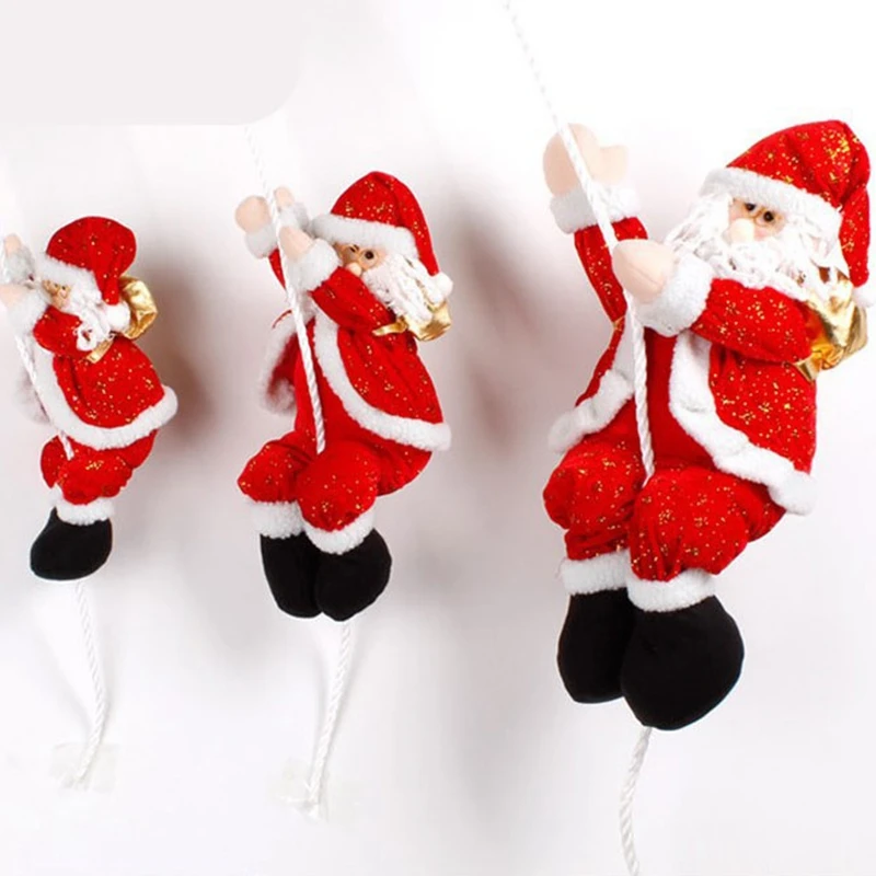 

Rope Climbing Santa Claus Ornaments Are Used to Decorate Gardens, Indoors and Outdoors, Shopping Malls, Etc.