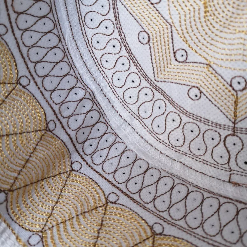 Шляпа для молитвы в индийском арабском стиле желтая мусульманская Кепка Мужская