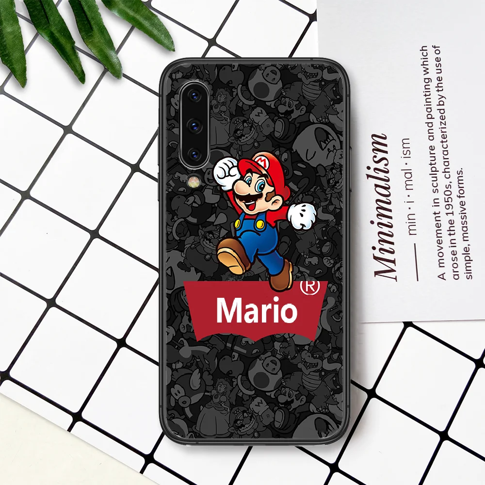 

Japanese Super Mario Game Phone Case For Samsung Galaxy A 3 5 7 8 10 20 20E 21S 30 30S 40 50 51 70 71 black Funda Fashion