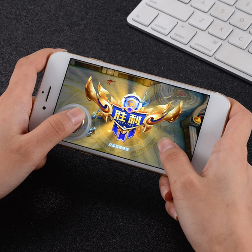 Круглый игровой джойстик для iphone Android металлический кнопочный контроллер