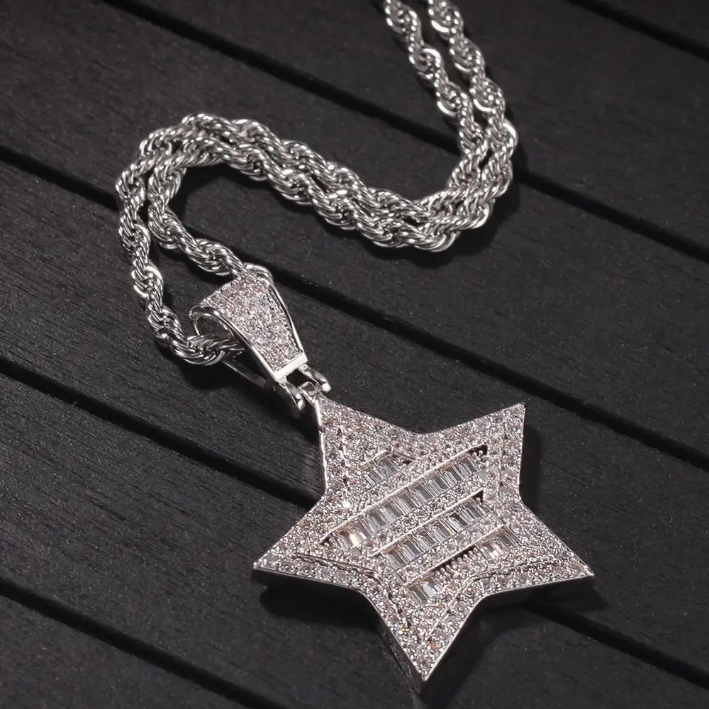 В стиле хип-хоп с мелким цирконием AAA камнем Bling лед из ювелирных изделий в