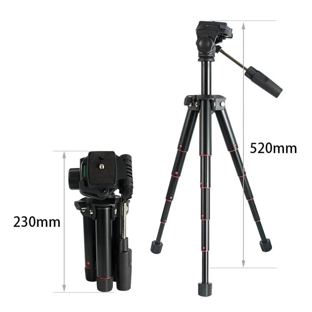 

MS19 Mini Portable Camera Stand Compact Three-dimensional Head Tripod for Video Vlog Smartphones Photography Live Broadcast