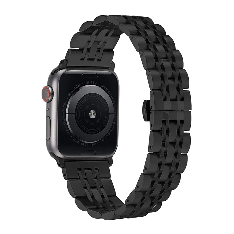 Металлический ремешок для часов Для Apple Watch 4 44мм 40мм ремешок Ссылка Браслет Для серии iwatch 3 2 1 38 мм 42 мм Сменная лента Для женщин Мужчины полоса из нержавеющей стали