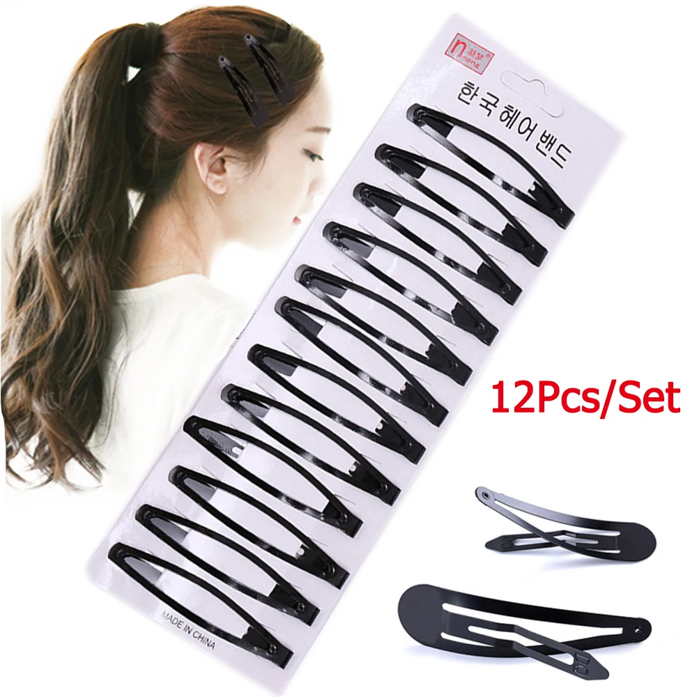 45/60 мм заколки для волос черного тона ручной работы парикмахерские шпильки с