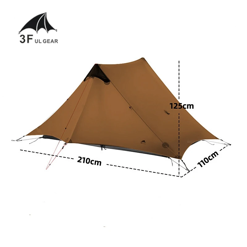 3F UL GEAR LanShan 2 Открытый Сверхлегкий Кемпинг человека палатка 3 сезона