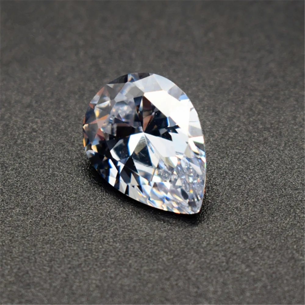 

Grade AAA Cubic Zirconia Pear Shaped Gemstone Teardrop Cut Cubic Zirconia Multiple Sizes to Choose GZ23