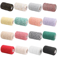 100m 100 cotton rope colorful twine macrame cord string thread with 12 color for party wedding decoration accessory for diy