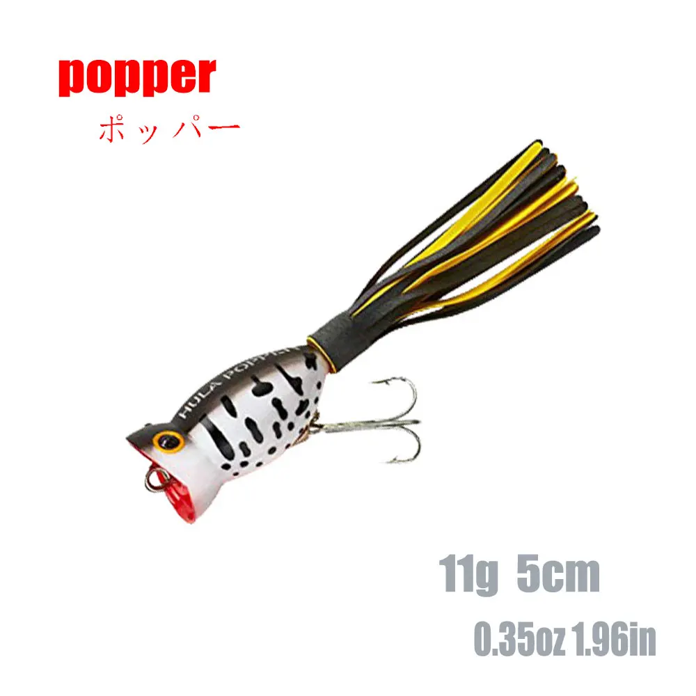 

Popper Fishing Lures 5.5cm 11g Pike Wobblers Topwater Floating isca artificial Hard Bait Bass Trout sea Fishing Tackle Pesca