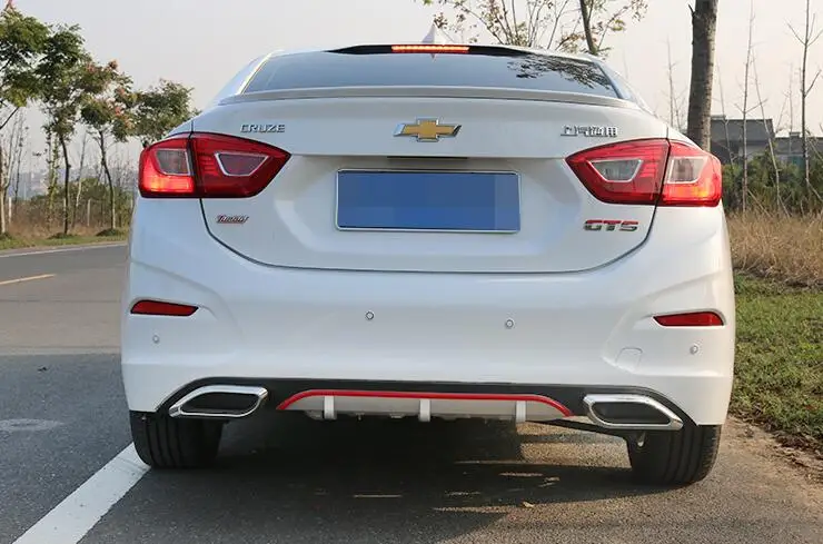 Для Cruze задний спойлер ABS бампер диффузор защитные бамперы для Chevrolet Body kit 2017|rear