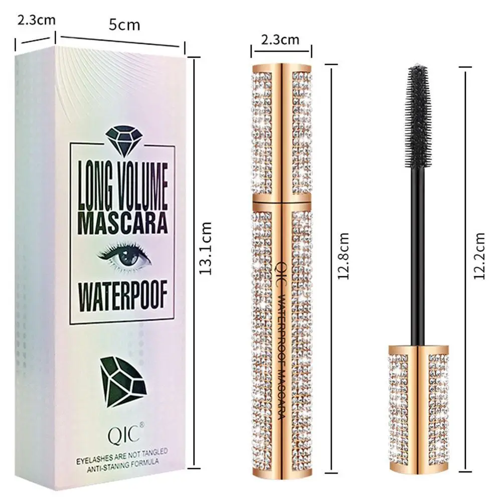 

3D Mascara Lengthening Black Lash Eyelash Extension Eye Lashes Brush Beauty Makeup Long-wearing Flash Diamond Mascara
