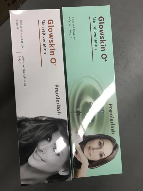 Коллаген Омоложение кожи и осветление Glowskin O+ гель для ухода за кожей и пузырьковый продукт Glowskin O+ набор зеленый и белый