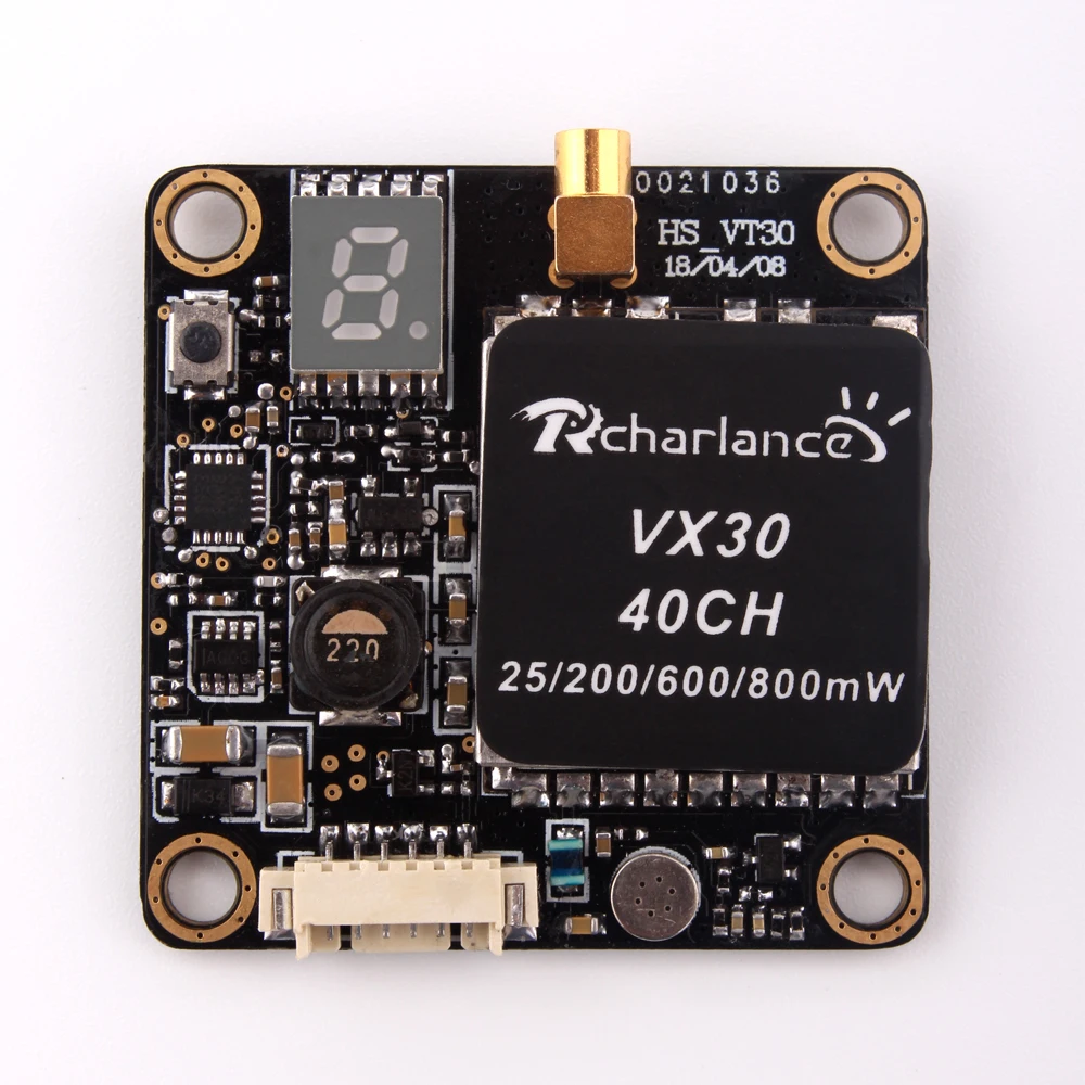 VX30 5 8G 40CH 25mW 200mW 600mW 800mW регулируемый видеопередатчик VTX 2 6S 30X30mm для FPV гоночных