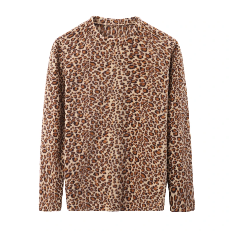Свитер женский с леопардовым принтом Осень-зима 2021 | Женская одежда