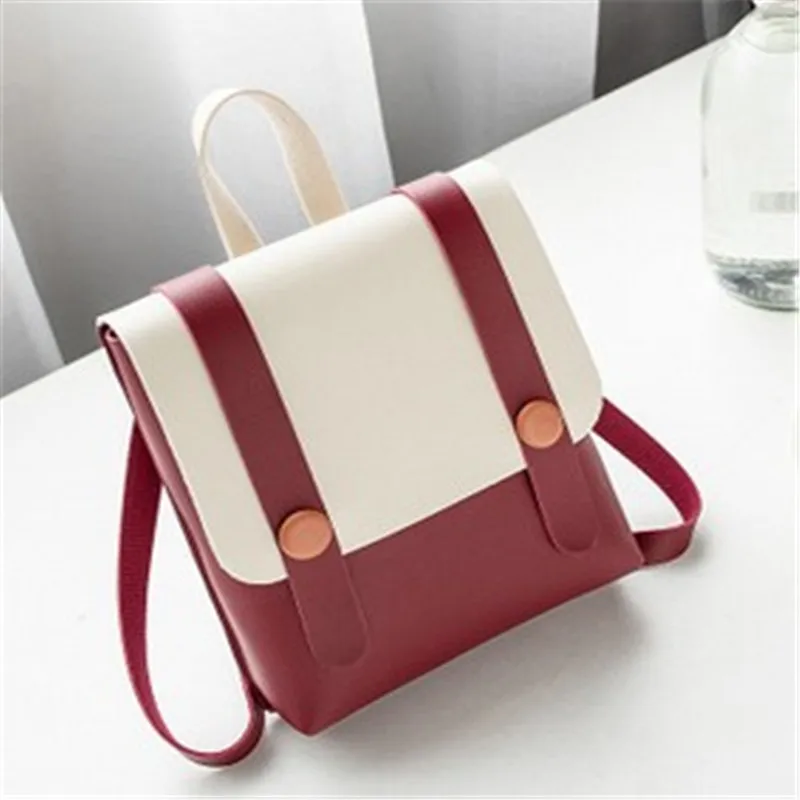 2019 полосатый рюкзак женский кожаный маленький для путешествий сумки через плечо