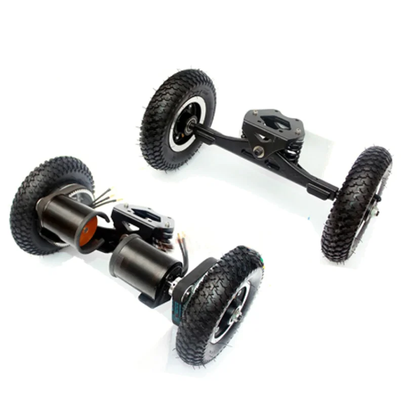 Dual Drive 11inch Truck Electric Skateboard Brushless Motor 8inch Whlees Off Road Belt Bridge +remote control | Обустройство дома
