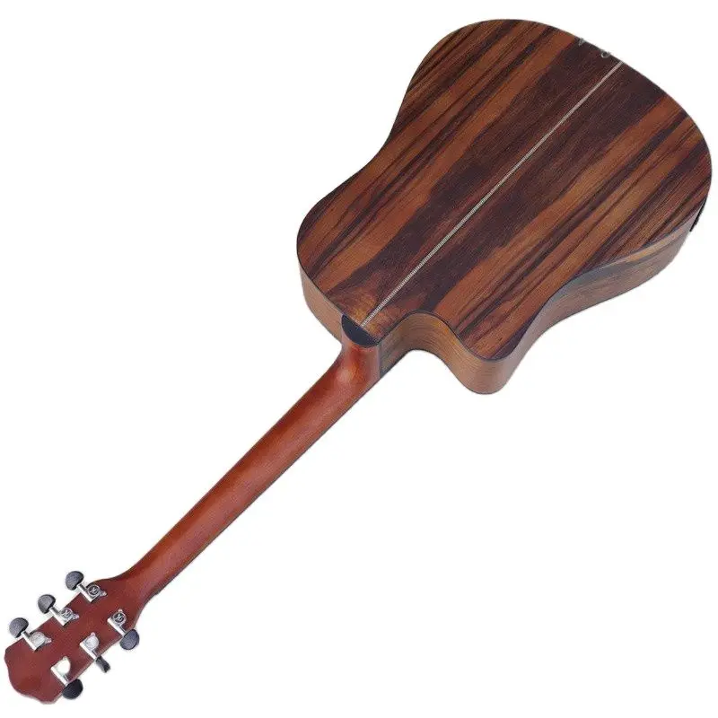dao holz top cutway akustische elektrische gitarre 41 inch 6 string a geformte folk guitarra mit eq tuner funktion free global shipping