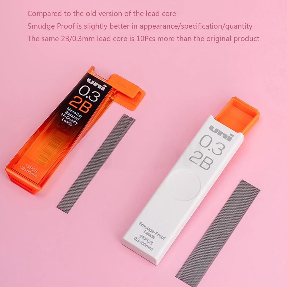 

1Pcs Japan Mitsubishi UL-S Automatic Lead Core Smudge Proof Thick Black Not Easy To Break Student Pencil Refill 0.3/0.5/0.7mm