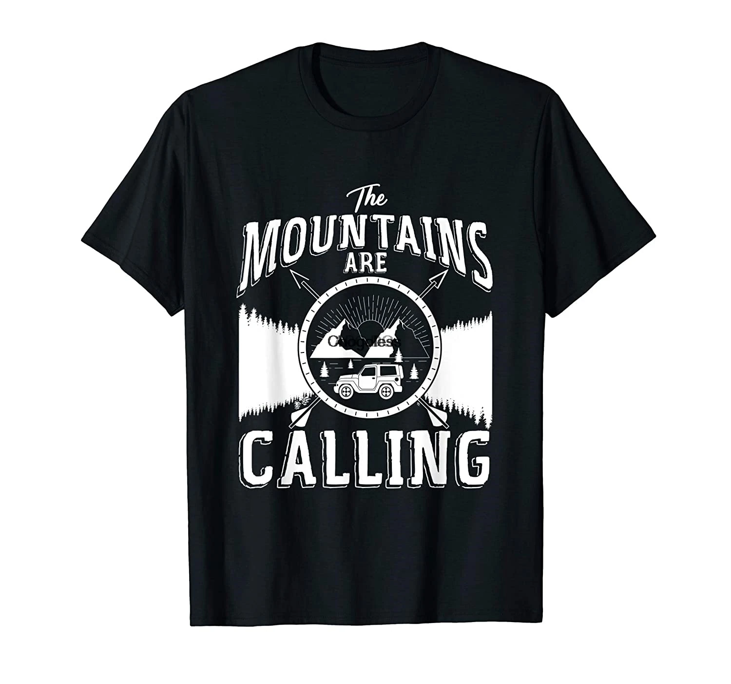 

Mountains Calling Camping Nature Climber Hiking Hiker Gift T-Shirt(1)