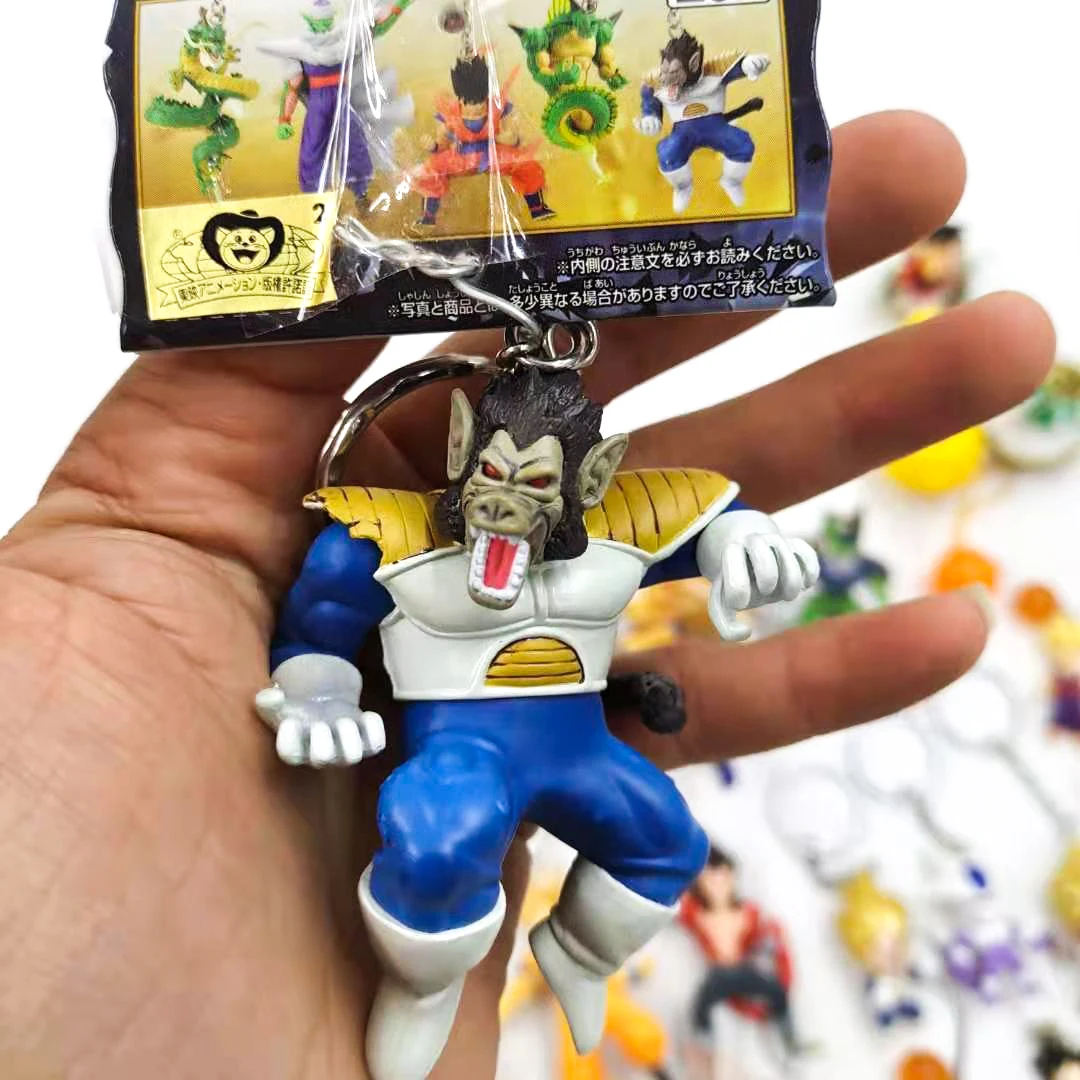Bandai натуральная Драконий жемчуг цепочка для ключей экшн Фриза Вегета VS Zarbon кулак