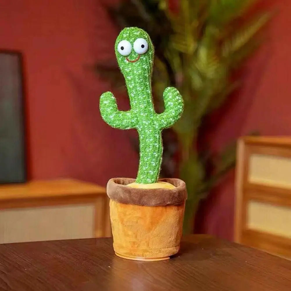 

Cactus Plush Toy Electronic Shake Dancing Toy With The Song Plush Cute Dancing Cactus Early Childhood Education Toy For Children