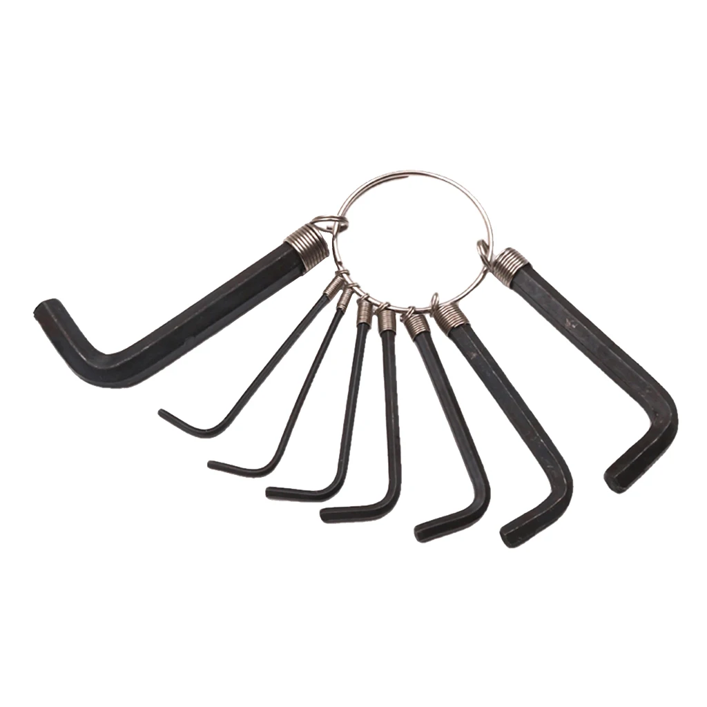 

8Pcs/Set Guitar Allen Key Hex Wrench Set 1.5mm-6.0mm Guitar Repair Tools Multi-function Guitar Wrench Set