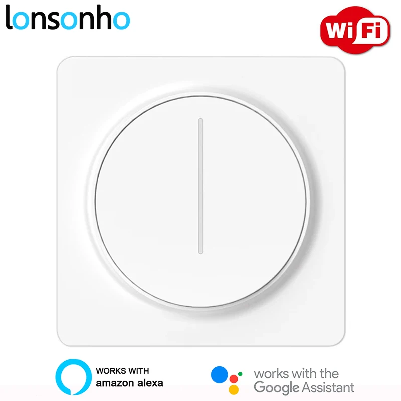 

Lonsonho Tuya Smartlife WiFi Smart Touch Dimmer Switch EU 220V Wall Light Switches Alexa Google Home Compatible