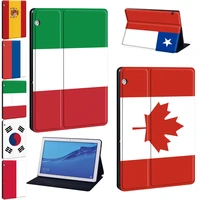 tablet stand cover case for huawei mediapad t3 8t3 10 9 6t5 10 10 1m5 lite 10 1m5 10 8 national flag pattern series