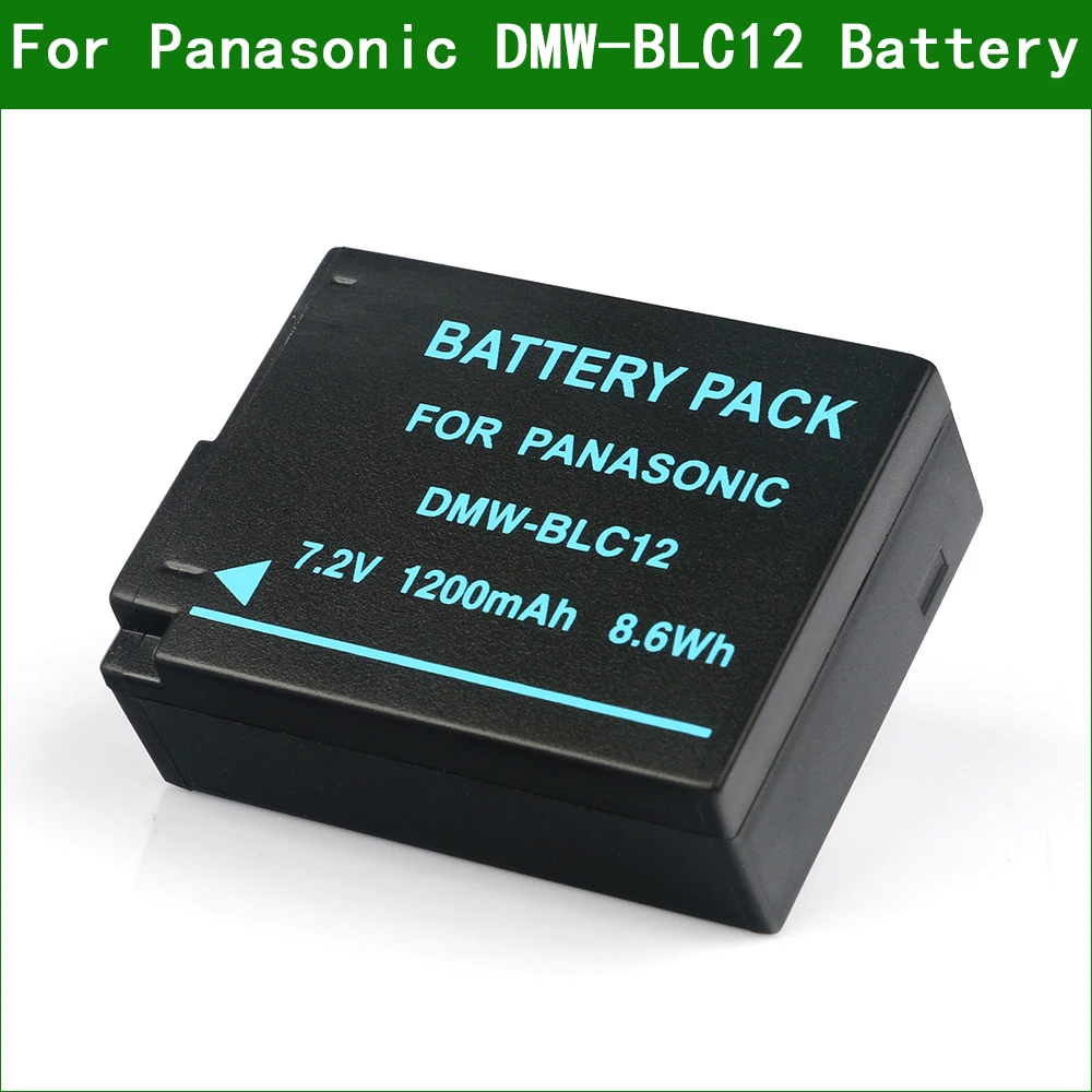 DMW-BLC12 Digital Camera Battery for Panasonic DMC-G5 G6 G7 G8 GX8 G80 G81 G85 GH2 FZ200 FZ330 FZ2000 FZ2500 FZ1000 FZH1