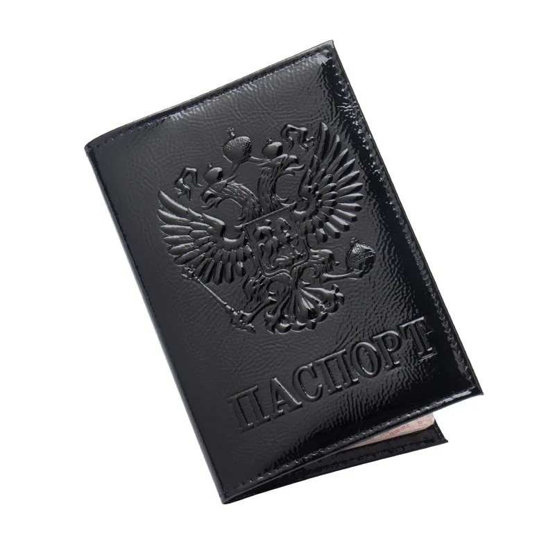 Модная Обложка для паспорта из натуральной кожи с российским зеркалом мужчин и