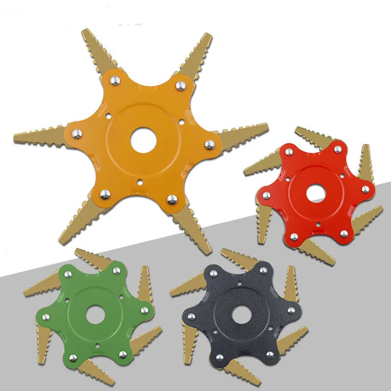 Новая Головка триммера 6 зубьев 1 шт. лезвие для кустореза садовая часть стрижки