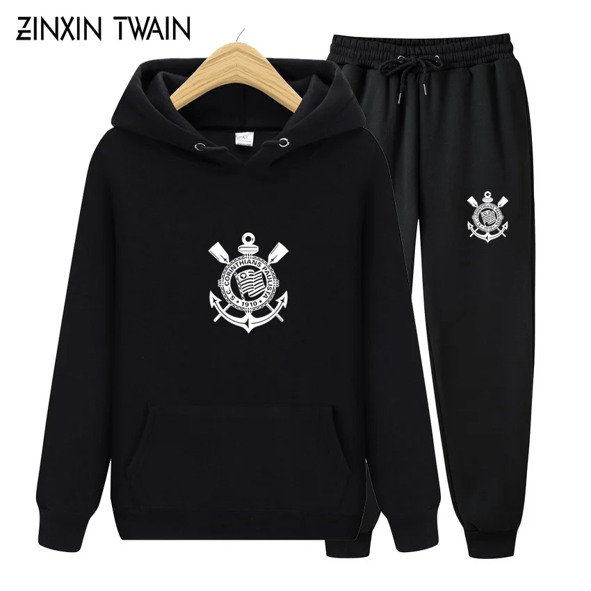 Loose Clothes Corinthian Footballer Autumn Hoodies Top Hoodie Mens Fashion wool Clothing Sweatshirt Pullover Asian size