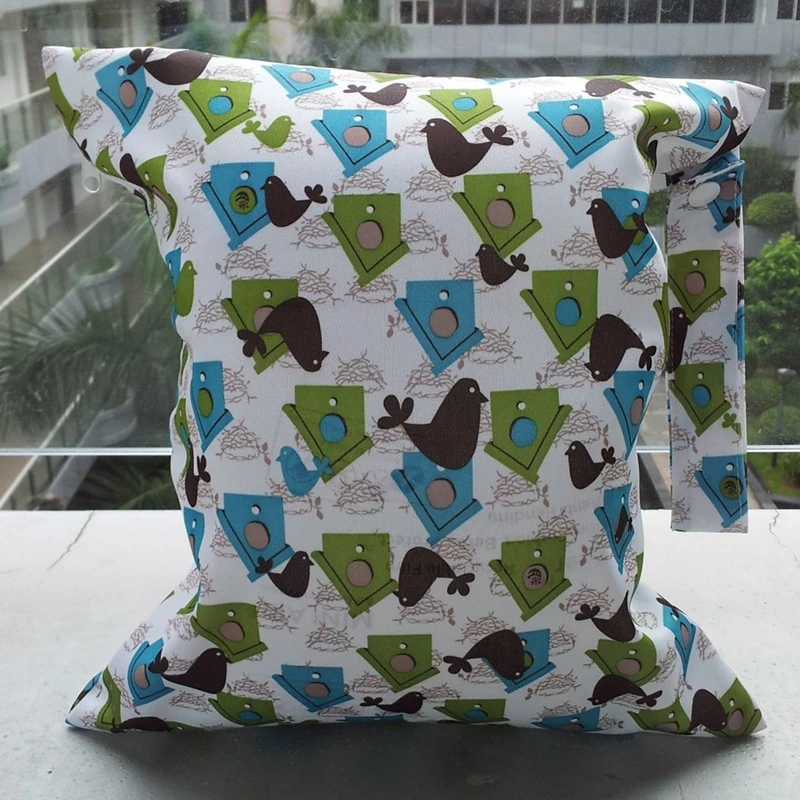 

Baby Infant Waterproof Zipper Reusable Cloth Diaper Bag