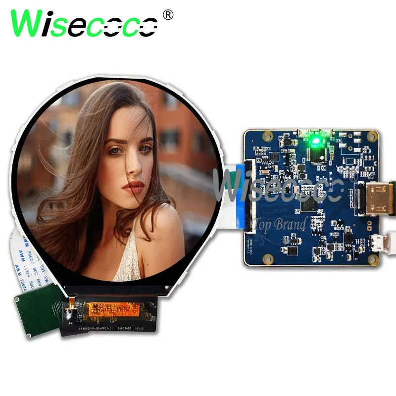 800*800 3.4 inch IPS roucd display Circular TFT lcd screen with touch HDMI MIPI driver board for instrument watch | Компьютеры и офис