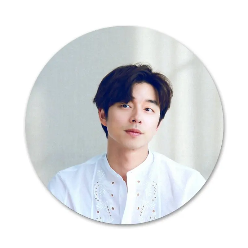 58 мм Gong Yoo милые Значки Металлические для фотографий|Значки| |