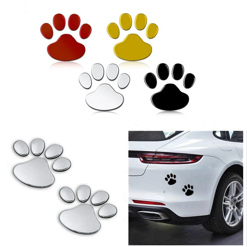 2 шт./компл. украшение автомобиля классный дизайн paw 3D животных собак кошек bear
