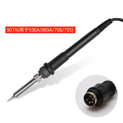 907A handle Быстрый Электрический паяльник станции ручка для быстрого 936 936E 969 936A 969A 705 706 236 203 203H 204H TS1100A TS1200A - Цвет: 907A handle