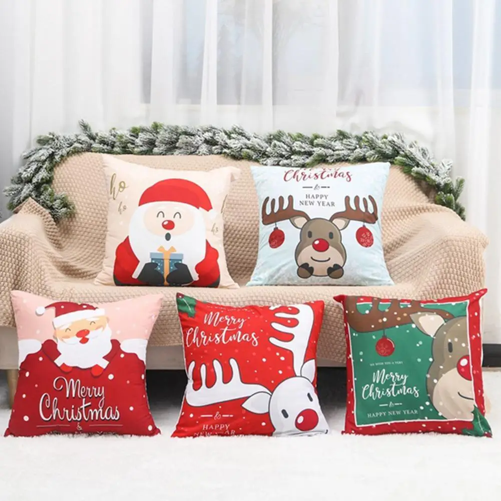 

Santa pillowcase Happy New Year 2022 Xmas Gifts 2021 Christmas Decor For Home Merry Christmas Ornament Navidad Natal Xmas Gifts