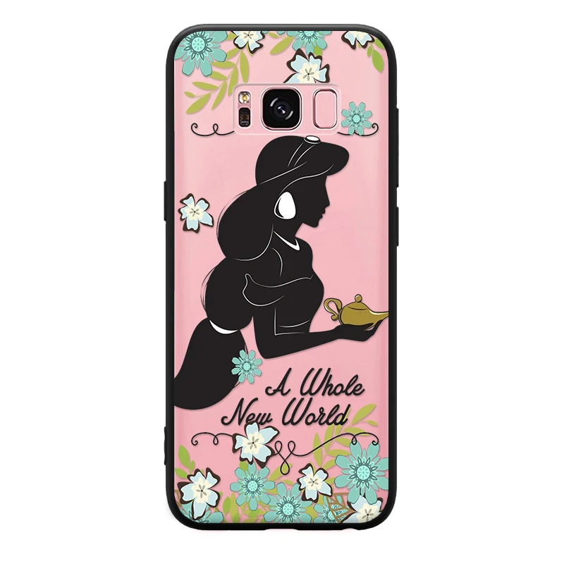 Жесткий чехол для телефона с рисунком Принцессы Диснея Samsung Galaxy S6 S7 Edge S8 S9 Plus Note 3 4 5 8 9|Бамперы| |