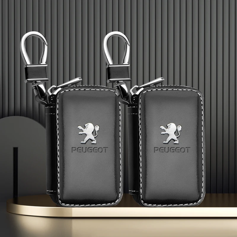 Роскошный оригинальный кожаный чехол для автомобильного ключа защитный