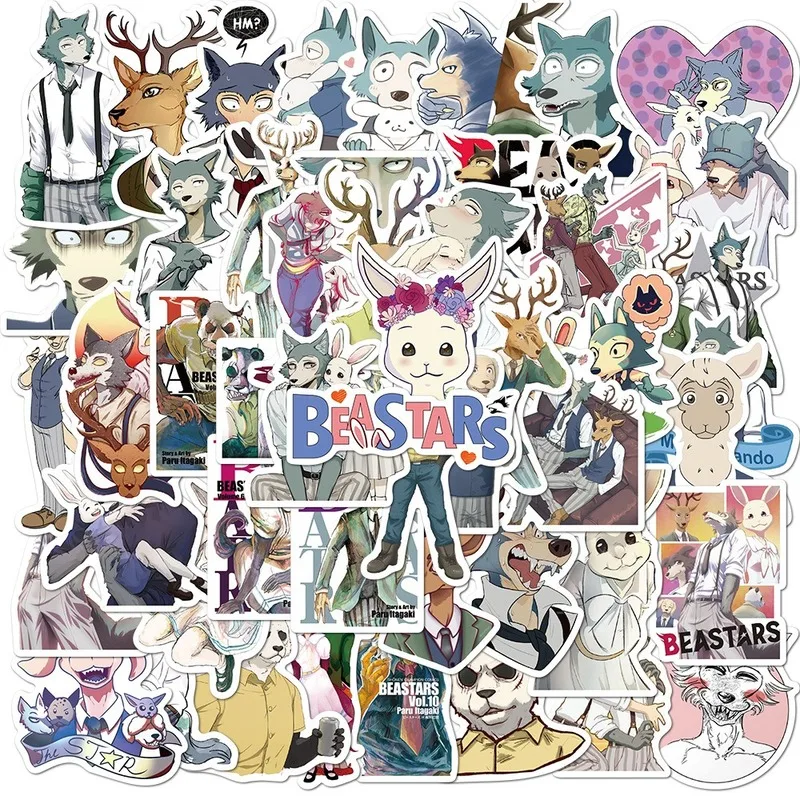 

10/50pcs Animal Rhapsody Stickers Pack Cute Anime Waterproof Sticker Laptop Luggage Car Skateboard Guitar Kids Stikers Toys